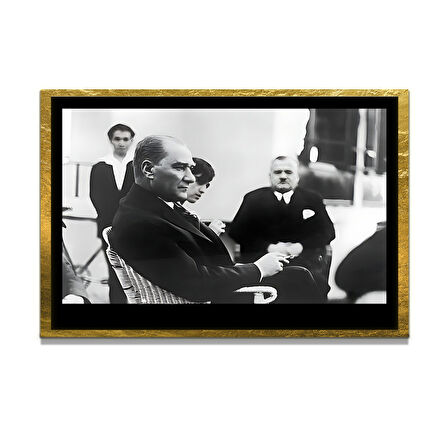 Gazi Mustafa Kemal Atatürk ÖZEL SERİ^# Miyrem  Design Cam Tablo Model: 706