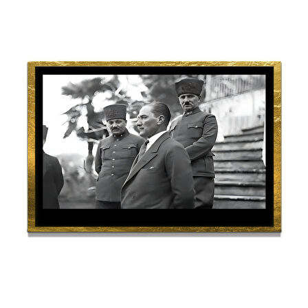 Gazi Mustafa Kemal Atatürk ÖZEL SERİ^# Miyrem  Design Cam Tablo Model: 716