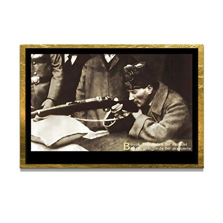 Gazi Mustafa Kemal Atatürk ÖZEL SERİ^# Miyrem  Design Cam Tablo Model: 717