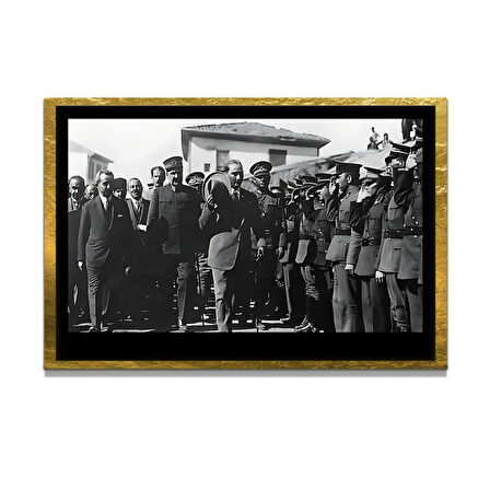 Gazi Mustafa Kemal Atatürk ÖZEL SERİ^# Miyrem  Design Cam Tablo Model: 718