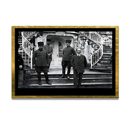 Gazi Mustafa Kemal Atatürk ÖZEL SERİ^# Miyrem  Design Cam Tablo Model: 720