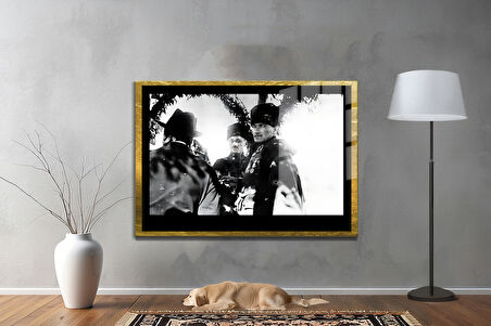 Gazi Mustafa Kemal Atatürk ÖZEL SERİ^# Miyrem  Design Cam Tablo Model: 722