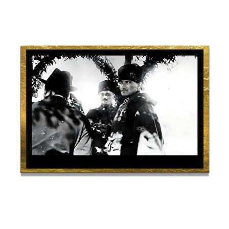 Gazi Mustafa Kemal Atatürk ÖZEL SERİ^# Miyrem  Design Cam Tablo Model: 722