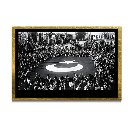 Gazi Mustafa Kemal Atatürk ÖZEL SERİ^# Miyrem  Design Cam Tablo Model: 726