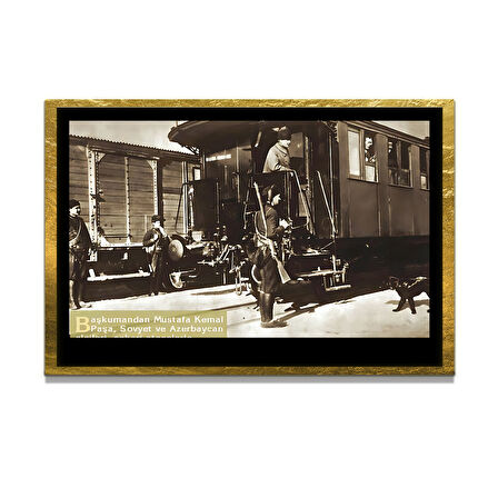 Gazi Mustafa Kemal Atatürk ÖZEL SERİ^# Miyrem  Design Cam Tablo Model: 731