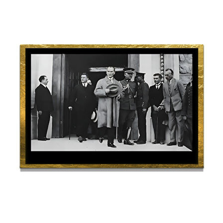 Gazi Mustafa Kemal Atatürk ÖZEL SERİ^# Miyrem  Design Cam Tablo Model: 734