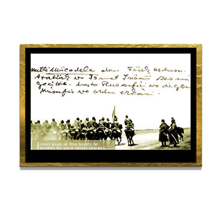 Gazi Mustafa Kemal Atatürk ÖZEL SERİ^# Miyrem  Design Cam Tablo Model: 741