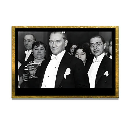 Gazi Mustafa Kemal Atatürk ÖZEL SERİ^# Miyrem  Design Cam Tablo Model: 746