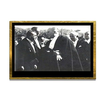 Gazi Mustafa Kemal Atatürk ÖZEL SERİ^# Miyrem  Design Cam Tablo Model: 750
