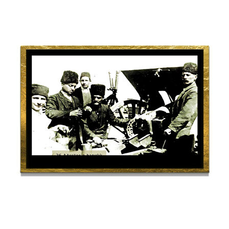 Gazi Mustafa Kemal Atatürk ÖZEL SERİ^# Miyrem  Design Cam Tablo Model: 751