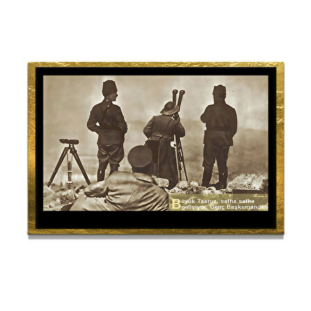 Gazi Mustafa Kemal Atatürk ÖZEL SERİ^# Miyrem  Design Cam Tablo Model: 753