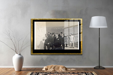 Gazi Mustafa Kemal Atatürk ÖZEL SERİ^# Miyrem  Design Cam Tablo Model: 754