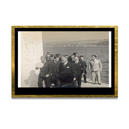 Gazi Mustafa Kemal Atatürk ÖZEL SERİ^# Miyrem  Design Cam Tablo Model: 754