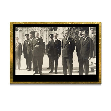 Gazi Mustafa Kemal Atatürk ÖZEL SERİ^# Miyrem  Design Cam Tablo Model: 756