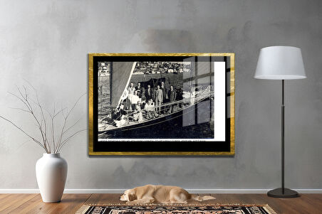 Gazi Mustafa Kemal Atatürk ÖZEL SERİ^# Miyrem  Design Cam Tablo Model: 758