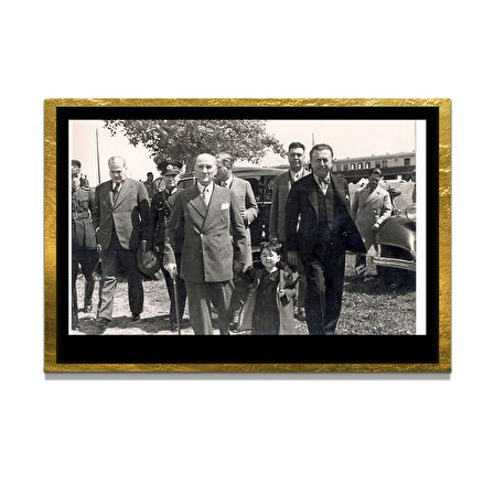 Gazi Mustafa Kemal Atatürk ÖZEL SERİ^# Miyrem  Design Cam Tablo Model: 764