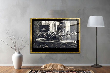 Gazi Mustafa Kemal Atatürk ÖZEL SERİ^# Miyrem  Design Cam Tablo Model: 765