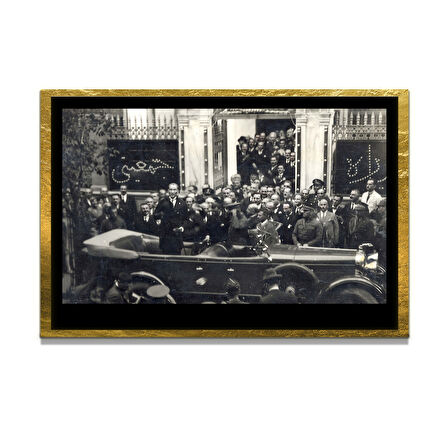 Gazi Mustafa Kemal Atatürk ÖZEL SERİ^# Miyrem  Design Cam Tablo Model: 765