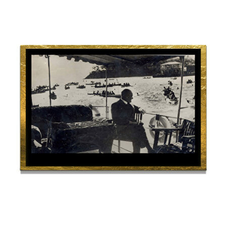 Gazi Mustafa Kemal Atatürk ÖZEL SERİ^# Miyrem  Design Cam Tablo Model: 769