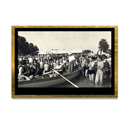 Gazi Mustafa Kemal Atatürk ÖZEL SERİ^# Miyrem  Design Cam Tablo Model: 772