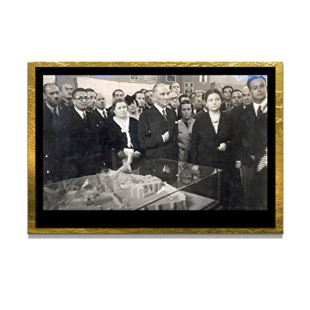 Gazi Mustafa Kemal Atatürk ÖZEL SERİ^# Miyrem  Design Cam Tablo Model: 773