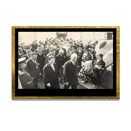 Gazi Mustafa Kemal Atatürk ÖZEL SERİ^# Miyrem  Design Cam Tablo Model: 774