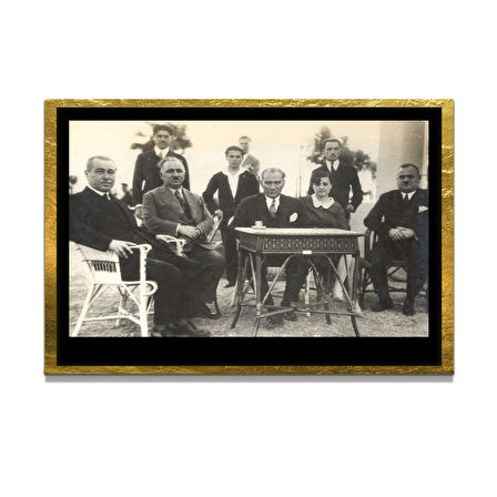 Gazi Mustafa Kemal Atatürk ÖZEL SERİ^# Miyrem  Design Cam Tablo Model: 779