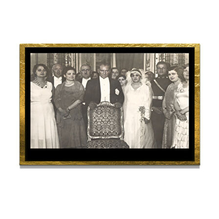 Gazi Mustafa Kemal Atatürk ÖZEL SERİ^# Miyrem  Design Cam Tablo Model: 780