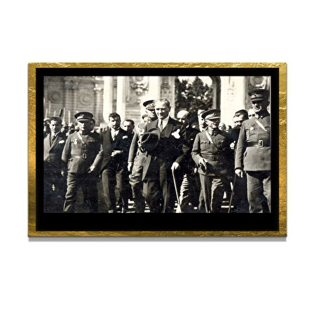 Gazi Mustafa Kemal Atatürk ÖZEL SERİ^# Miyrem  Design Cam Tablo Model: 781