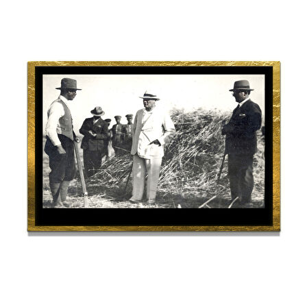 Gazi Mustafa Kemal Atatürk ÖZEL SERİ^# Miyrem  Design Cam Tablo Model: 783