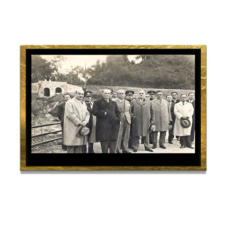 Gazi Mustafa Kemal Atatürk ÖZEL SERİ^# Miyrem  Design Cam Tablo Model: 786