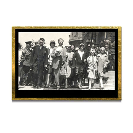 Gazi Mustafa Kemal Atatürk ÖZEL SERİ^# Miyrem  Design Cam Tablo Model: 790