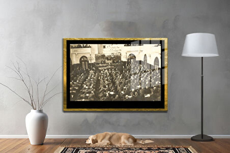 Gazi Mustafa Kemal Atatürk ÖZEL SERİ^# Miyrem  Design Cam Tablo Model: 793