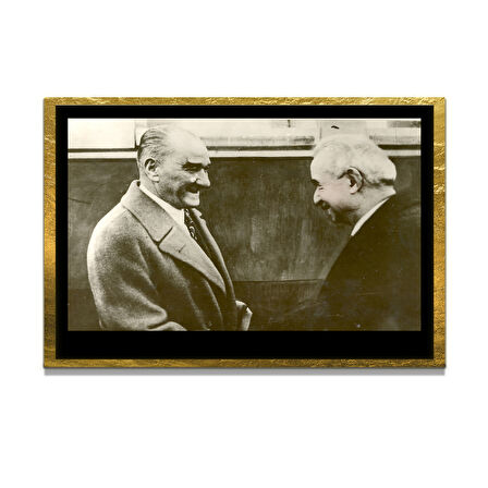 Gazi Mustafa Kemal Atatürk ÖZEL SERİ^# Miyrem  Design Cam Tablo Model: 796