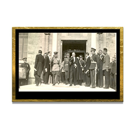 Gazi Mustafa Kemal Atatürk ÖZEL SERİ^# Miyrem  Design Cam Tablo Model: 799