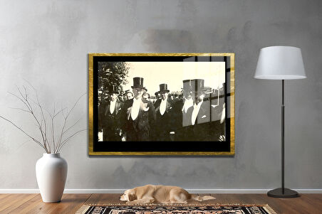 Gazi Mustafa Kemal Atatürk ÖZEL SERİ^# Miyrem  Design Cam Tablo Model: 800