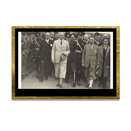 Gazi Mustafa Kemal Atatürk ÖZEL SERİ^# Miyrem  Design Cam Tablo Model: 801