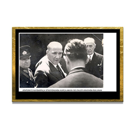 Gazi Mustafa Kemal Atatürk ÖZEL SERİ^# Miyrem  Design Cam Tablo Model: 802