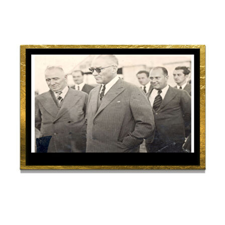 Gazi Mustafa Kemal Atatürk ÖZEL SERİ^# Miyrem  Design Cam Tablo Model: 803