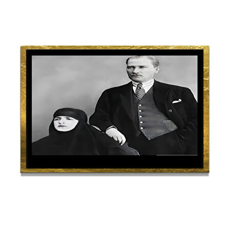Gazi Mustafa Kemal Atatürk ÖZEL SERİ^# Miyrem  Design Cam Tablo Model: 804