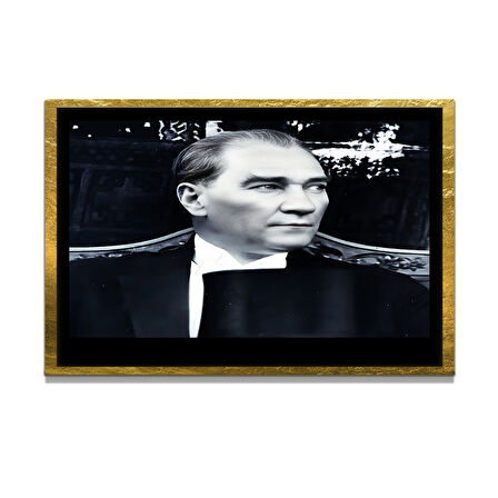 Gazi Mustafa Kemal Atatürk ÖZEL SERİ^# Miyrem  Design Cam Tablo Model: 805