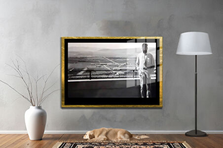 Gazi Mustafa Kemal Atatürk ÖZEL SERİ^# Miyrem  Design Cam Tablo Model: 806