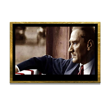 Gazi Mustafa Kemal Atatürk ÖZEL SERİ^# Miyrem  Design Cam Tablo Model: 808