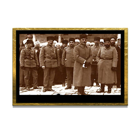 Gazi Mustafa Kemal Atatürk ÖZEL SERİ^# Miyrem  Design Cam Tablo Model: 809