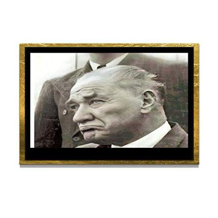 Gazi Mustafa Kemal Atatürk ÖZEL SERİ^# Miyrem  Design Cam Tablo Model: 811