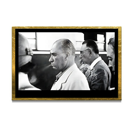 Gazi Mustafa Kemal Atatürk ÖZEL SERİ^# Miyrem  Design Cam Tablo Model: 813