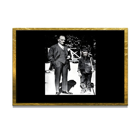 Gazi Mustafa Kemal Atatürk ÖZEL SERİ^# Miyrem  Design Cam Tablo Model: 818