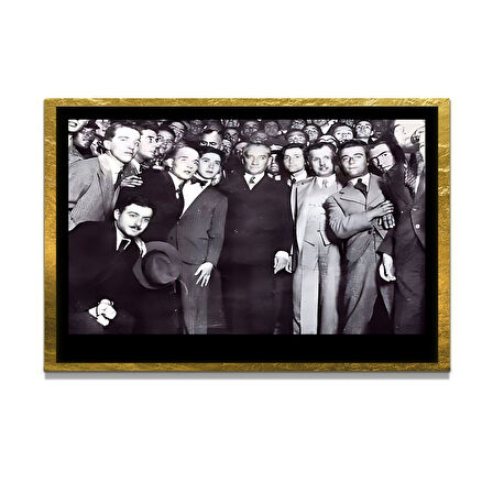 Gazi Mustafa Kemal Atatürk ÖZEL SERİ^# Miyrem  Design Cam Tablo Model: 821