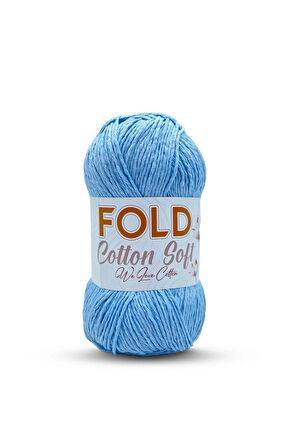 Fold Yarn Cotton Soft - Bebek Mavi