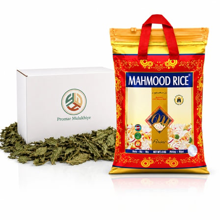 Mahmood Basmati Pirinç 4 Kg + Promar Kurutulmuş Mulukhiye 400GR